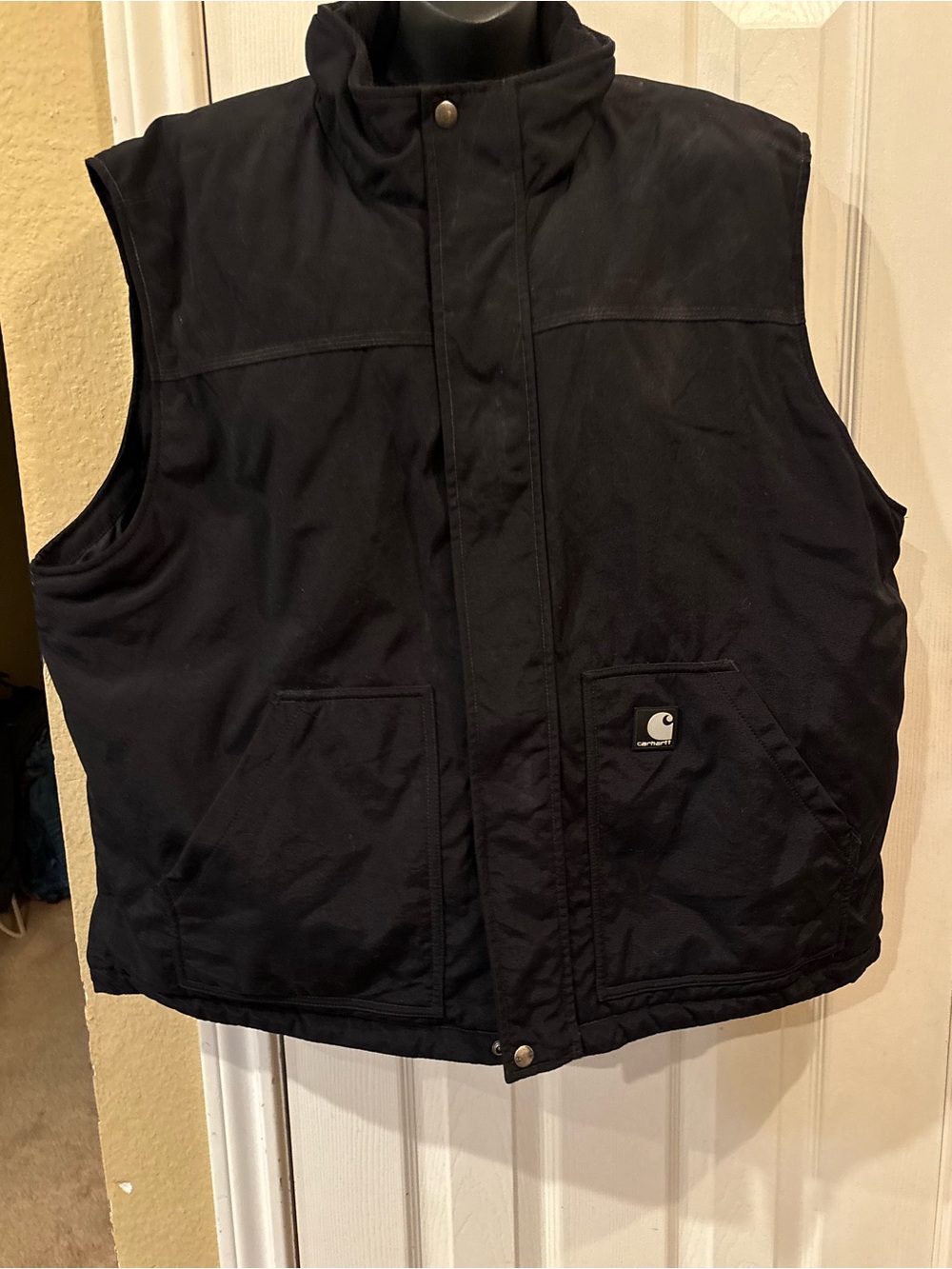 Carhartt Black Insulated Work Vest
